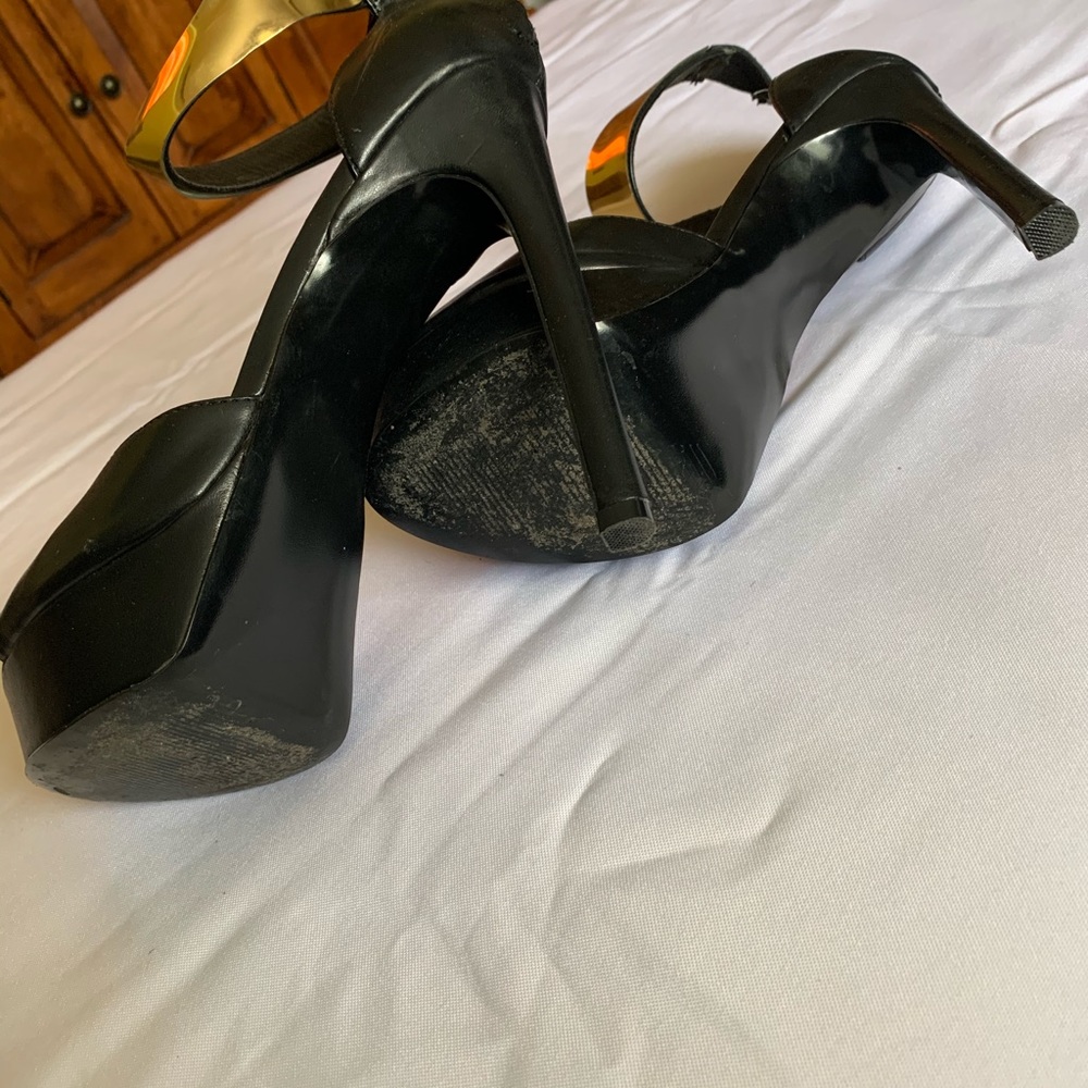 Black Peep Toe Platform - image 5